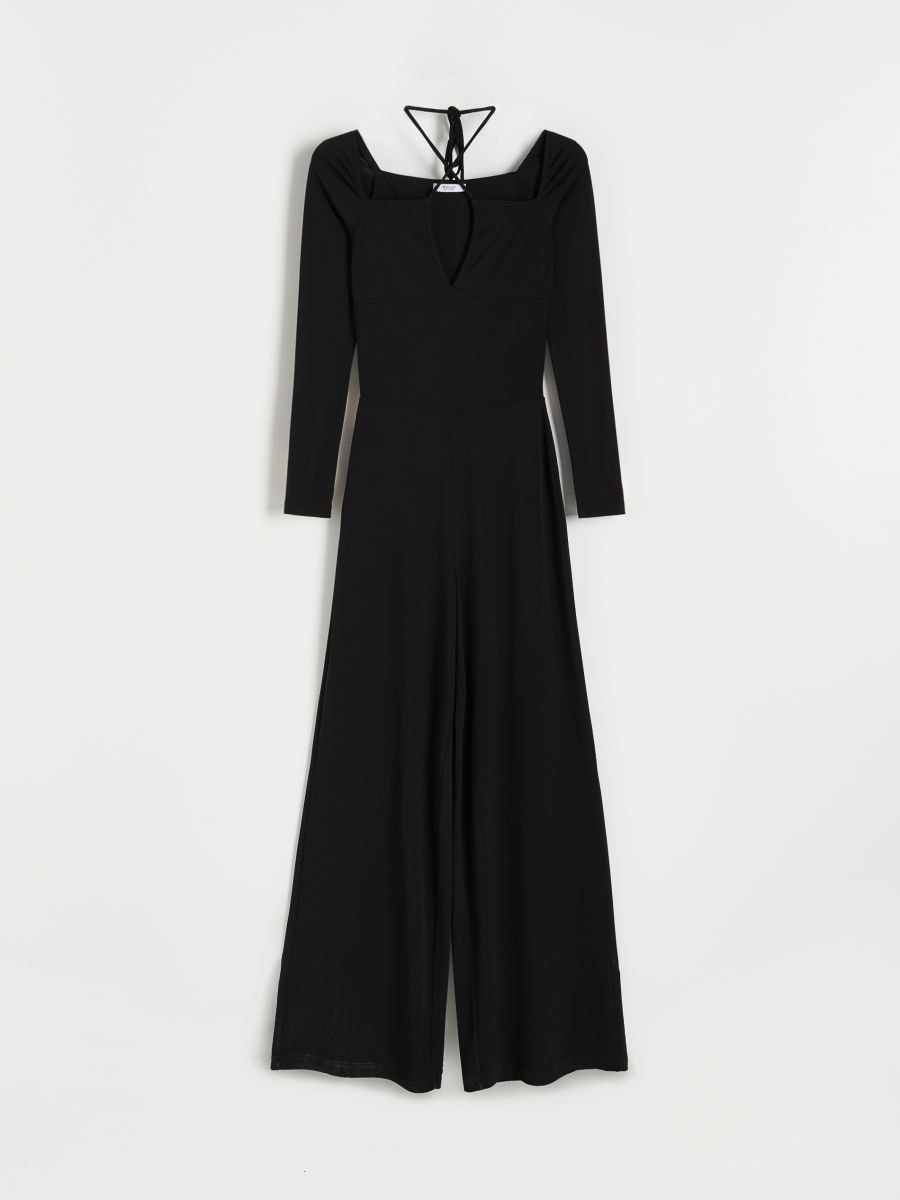 Jersey jumpsuit - black - RESERVED - 4