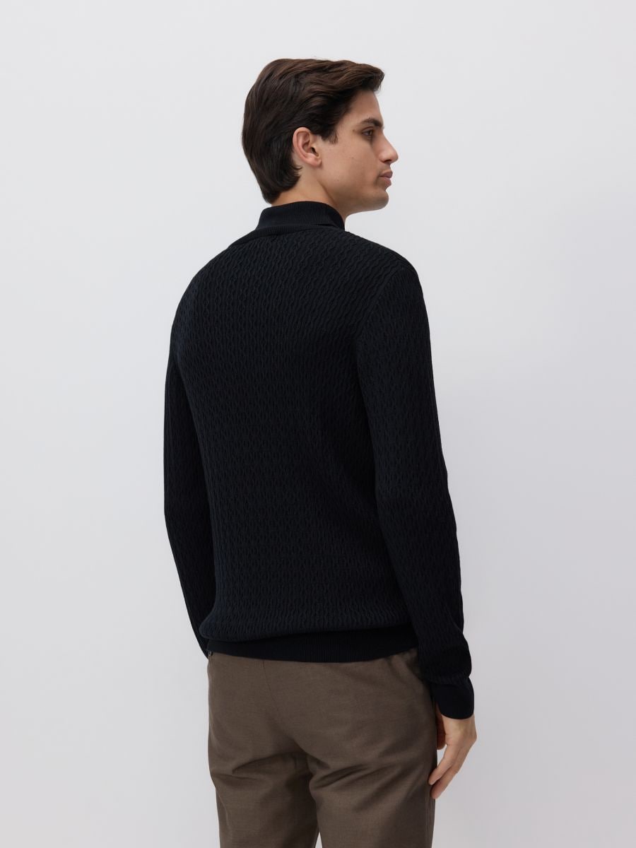 Turtleneck jumper - black - RESERVED - 3