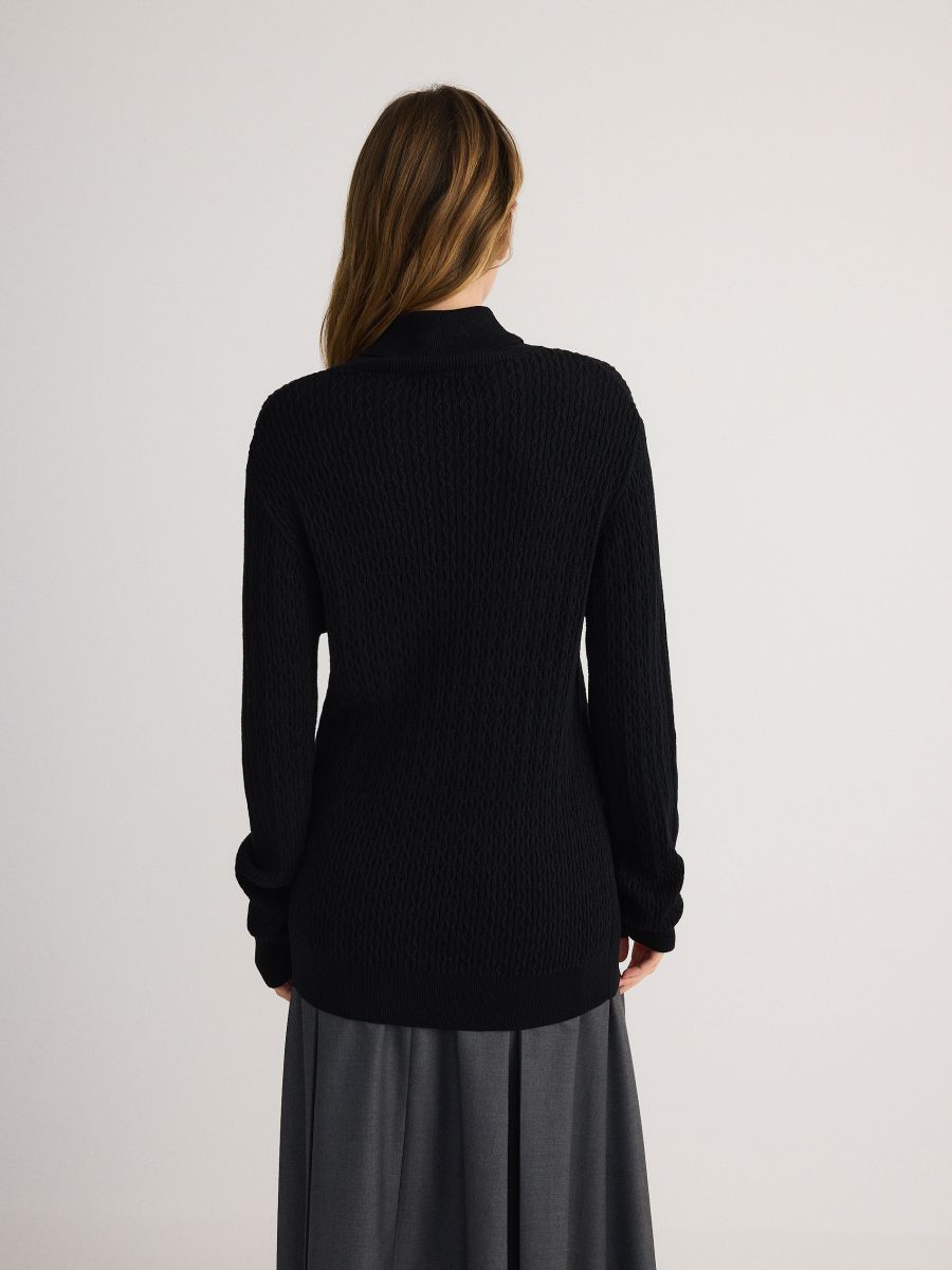 Turtleneck jumper - black - RESERVED - 4