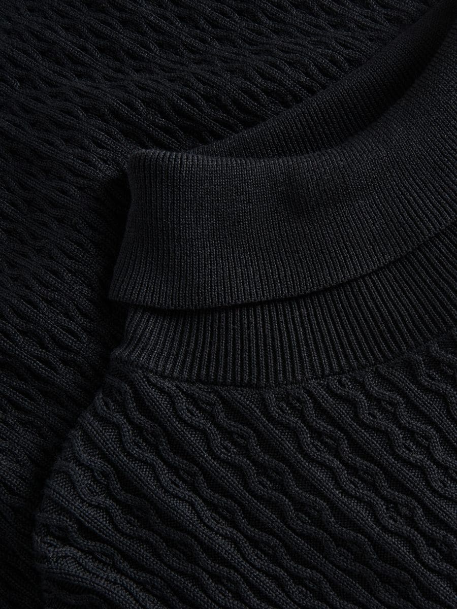 Turtleneck jumper - black - RESERVED - 5
