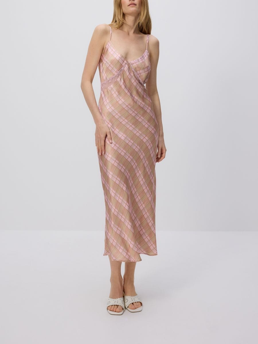 Robe midi en viscose majoritaire - Multicolore - RESERVED - 5