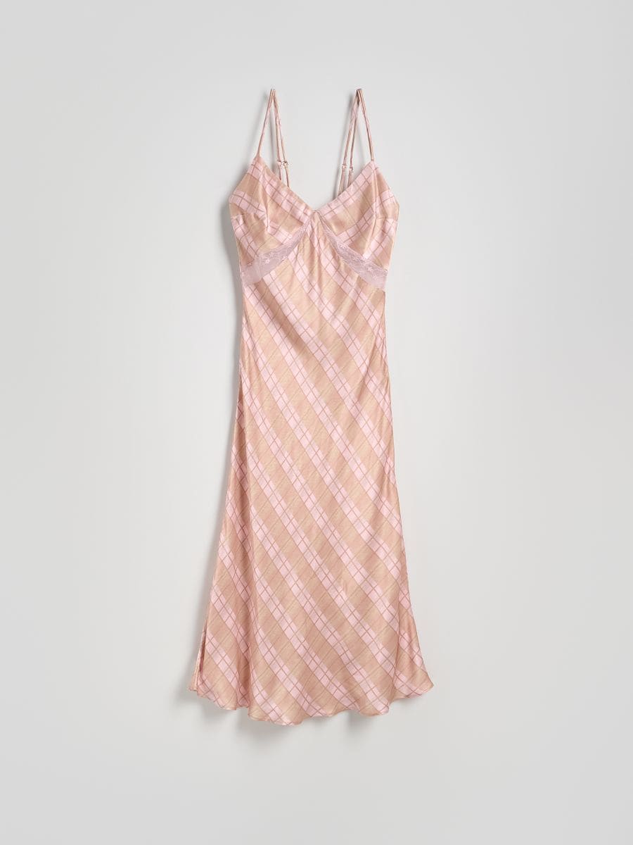 Robe midi en viscose majoritaire - Multicolore - RESERVED - 8