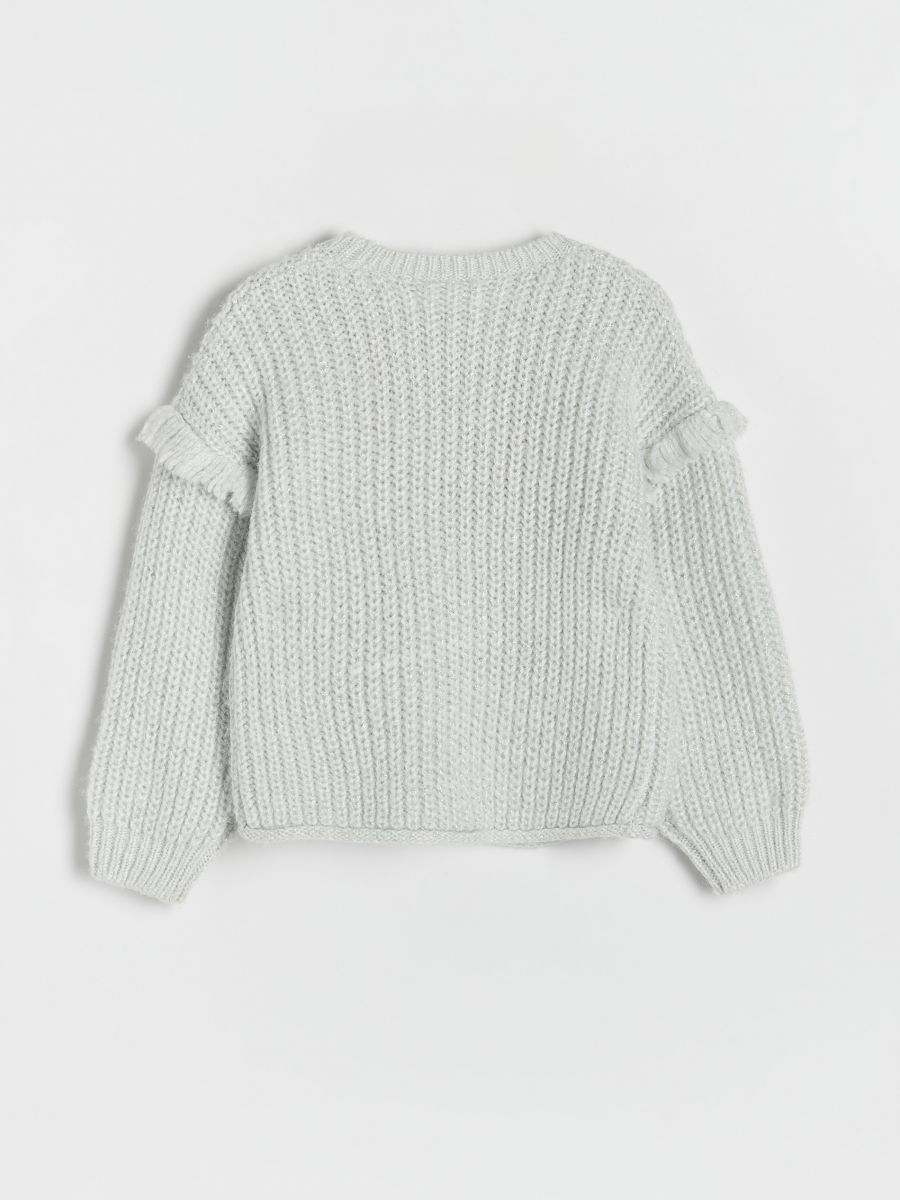 Jumper with fringes - cream - RESERVED - 2