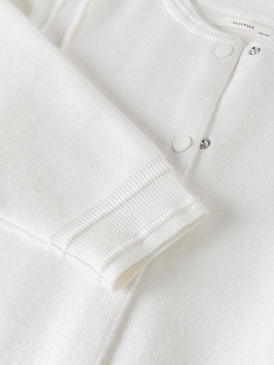 Viscose blend cardigan - cream - RESERVED - 5