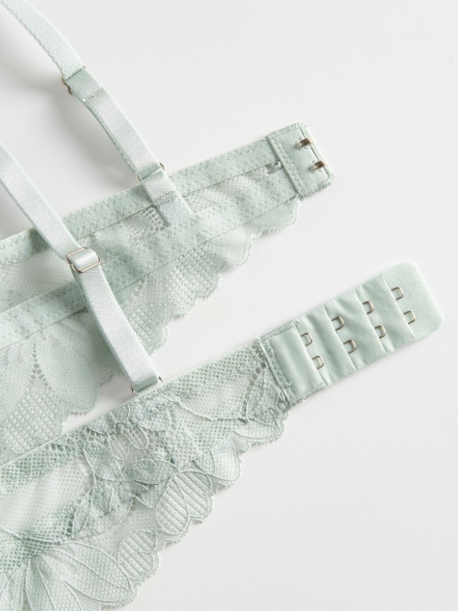 Triangular bra - pale green - RESERVED - 5