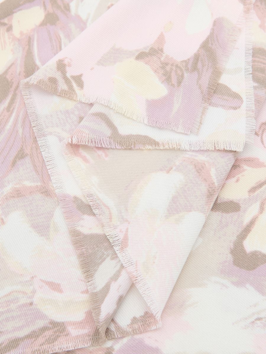 LADIES` SCARF - pastel pink - RESERVED - 2