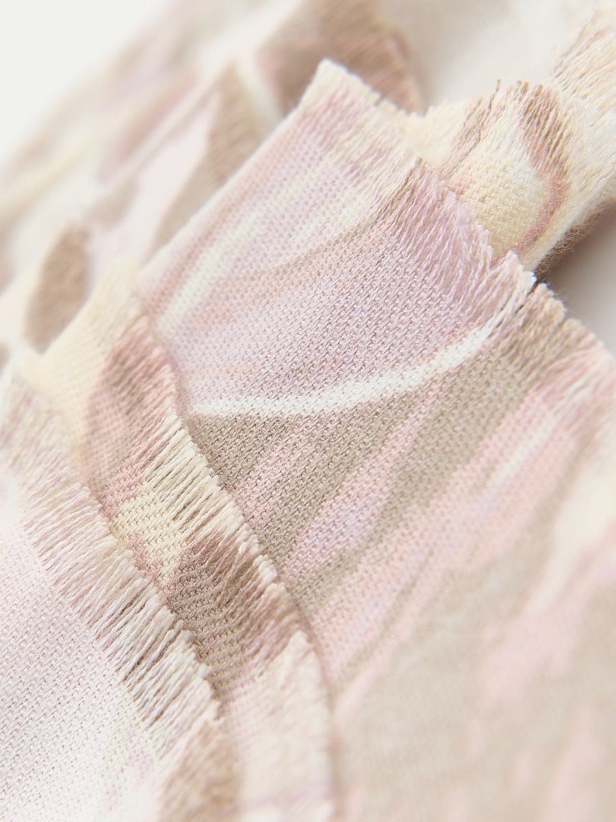 LADIES` SCARF - pastel pink - RESERVED - 3