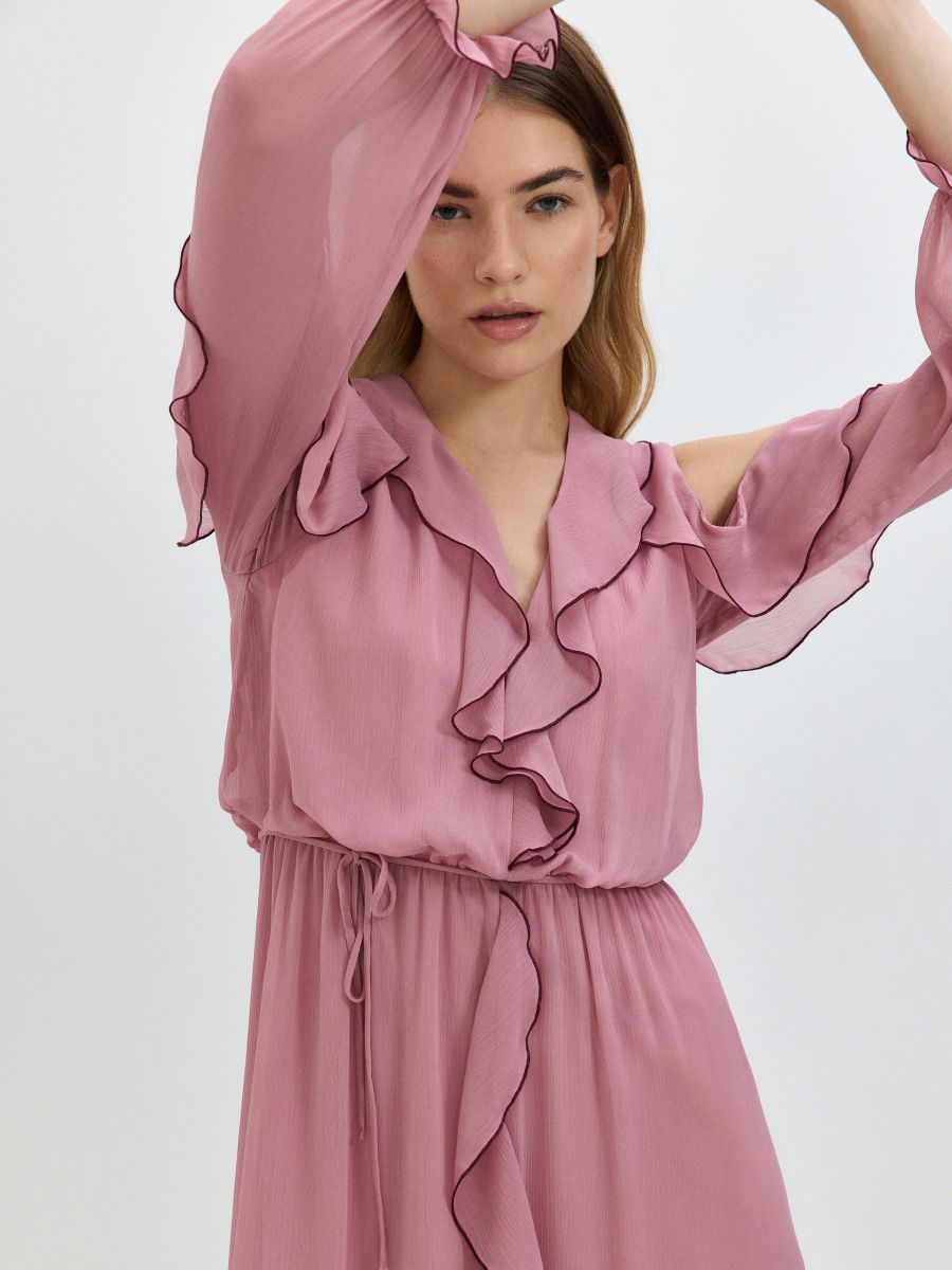 Dusty rose maxi dress cheap