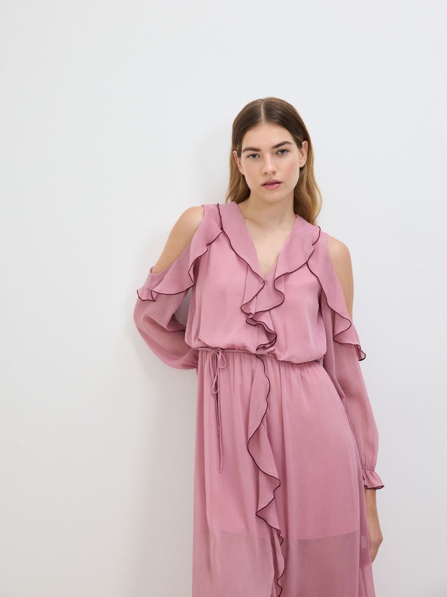 Robe maxi Couleur rose poudre RESERVED 115DO 39X