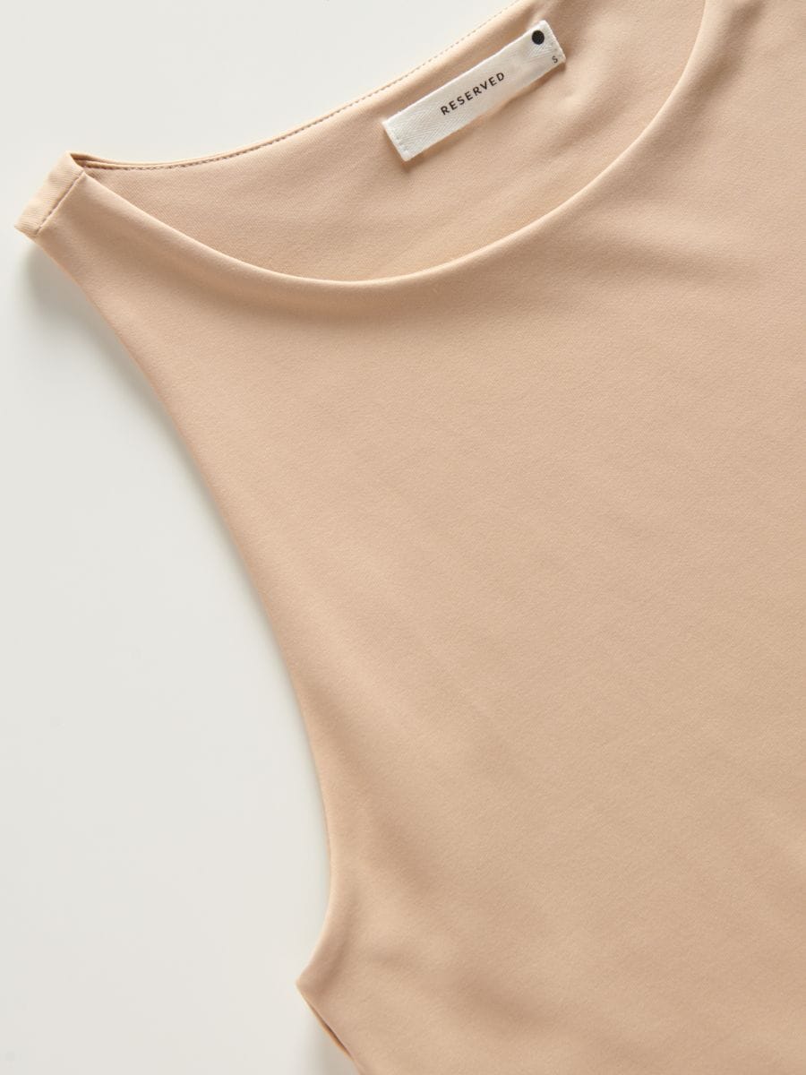 Plain bodysuit - nude - RESERVED - 4