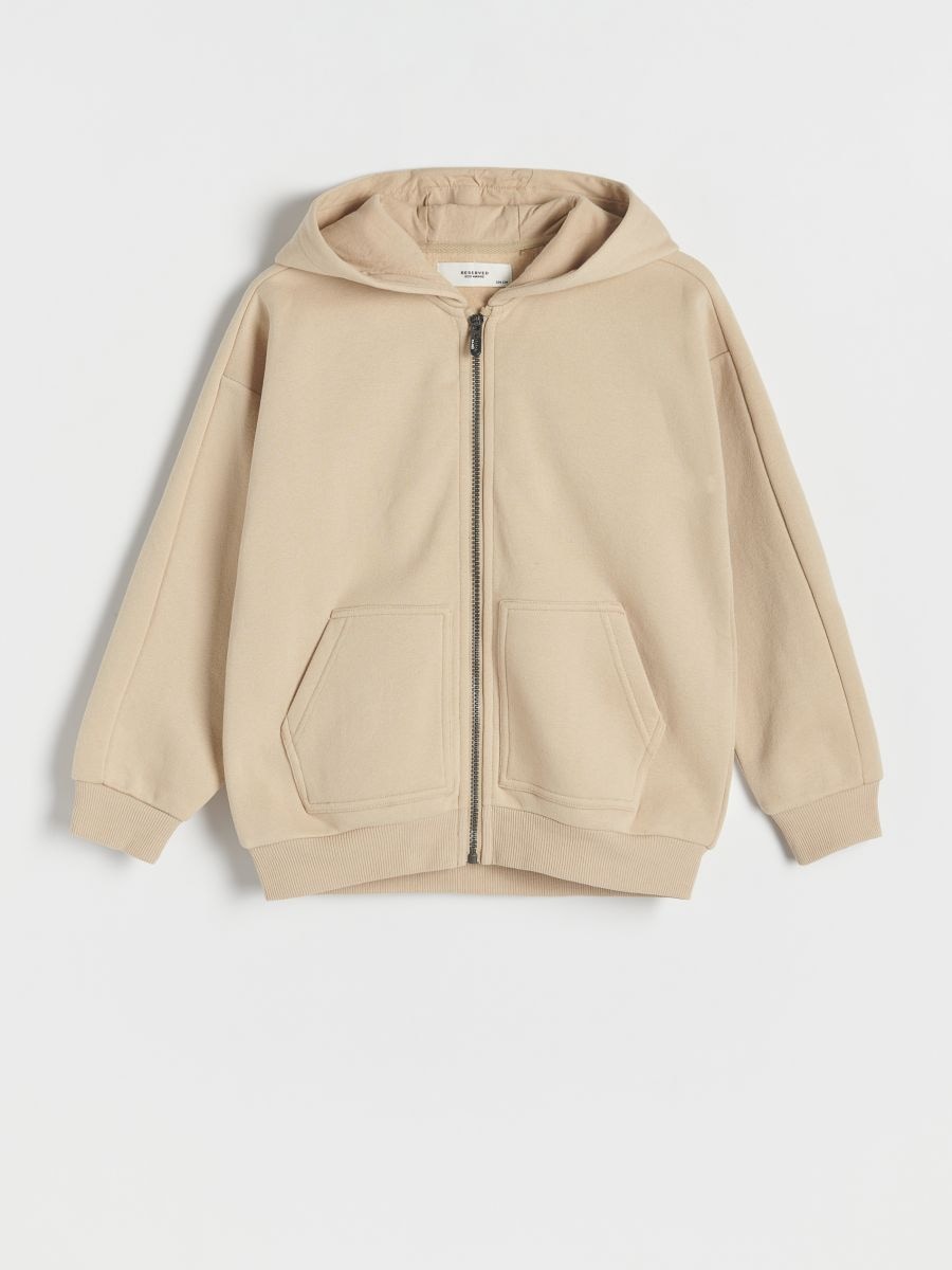 Zip up hoodie - beige - RESERVED - 2