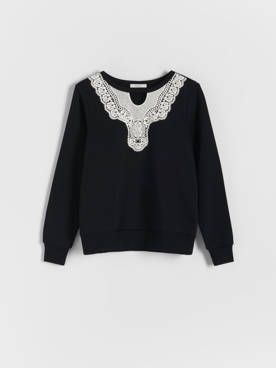 Sudadera con encaje clearance