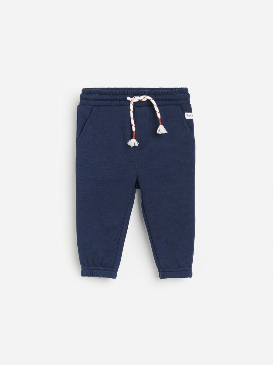 Boys navy tracksuit bottoms on sale