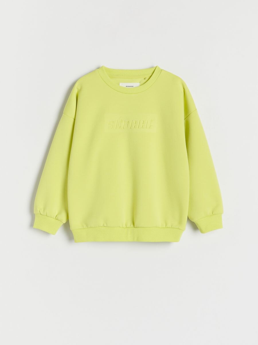 Sweat a imprime Couleur vert pomme RESERVED 1184W 71X