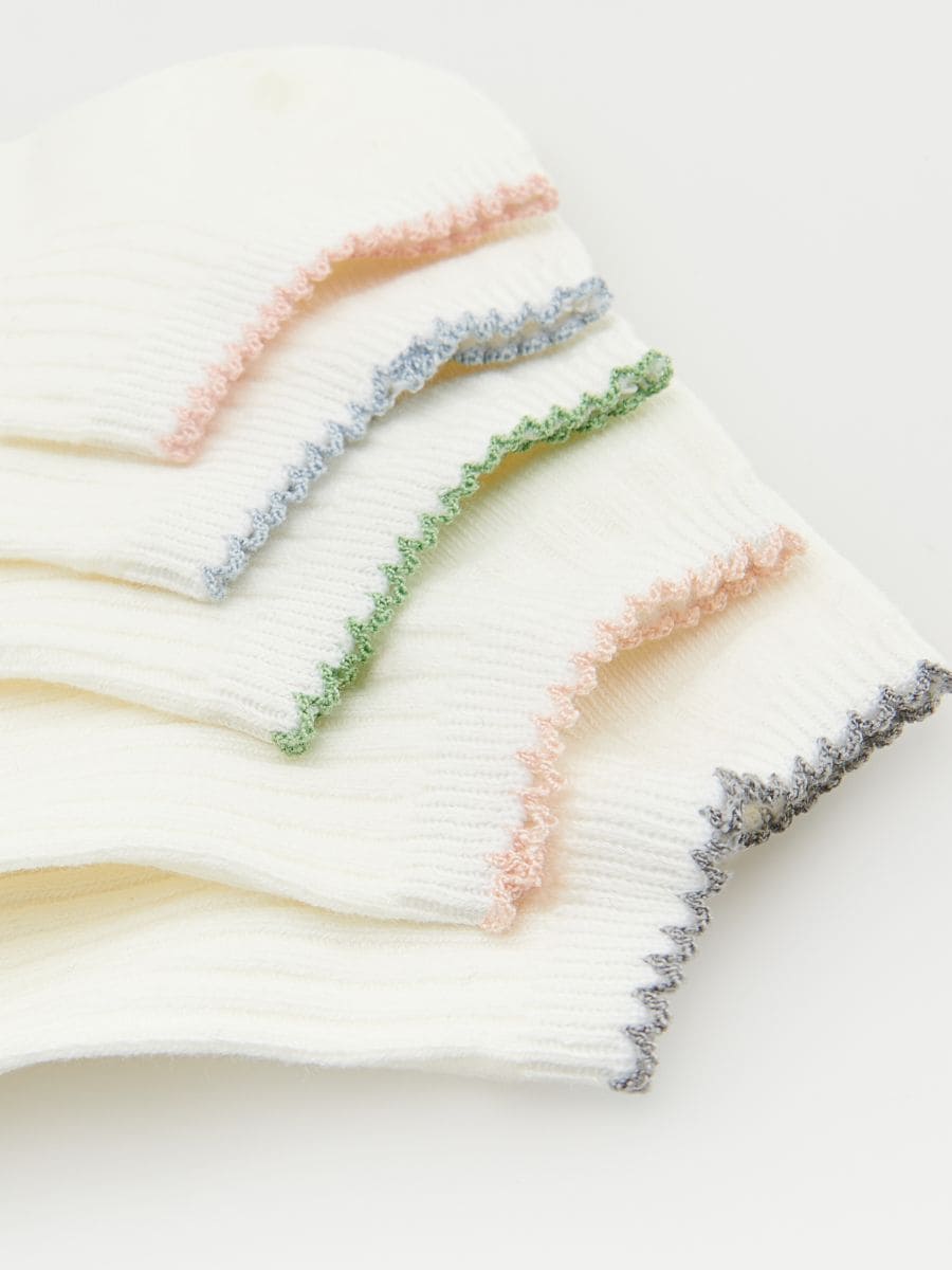 5 pack socks - cream - RESERVED - 2