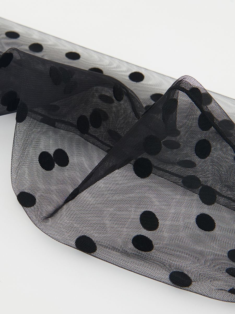 Polka dot socks - black - RESERVED - 2