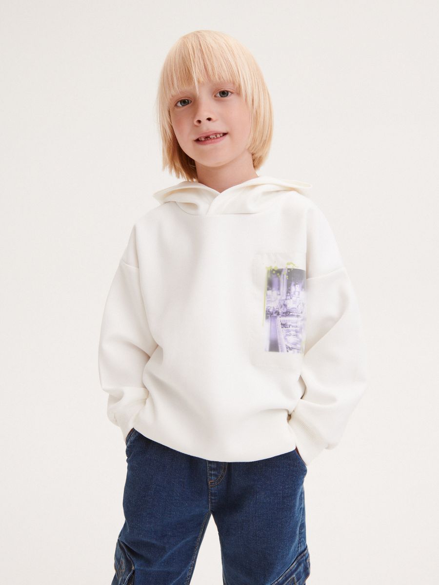 Oversized hoodie - cream - RESERVED - 2
