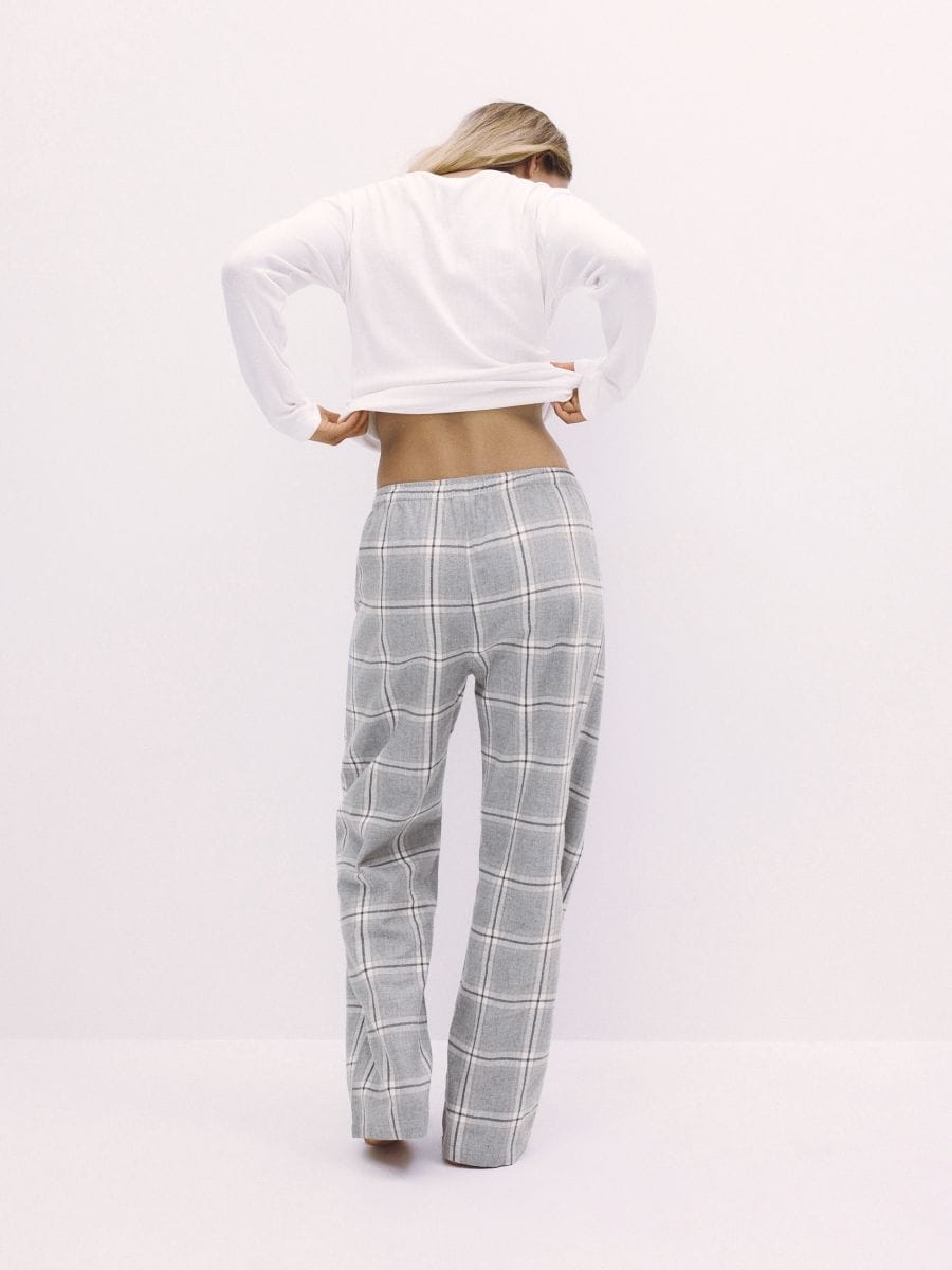 Modal blend two piece pyjama set - light grey - RESERVED - 5