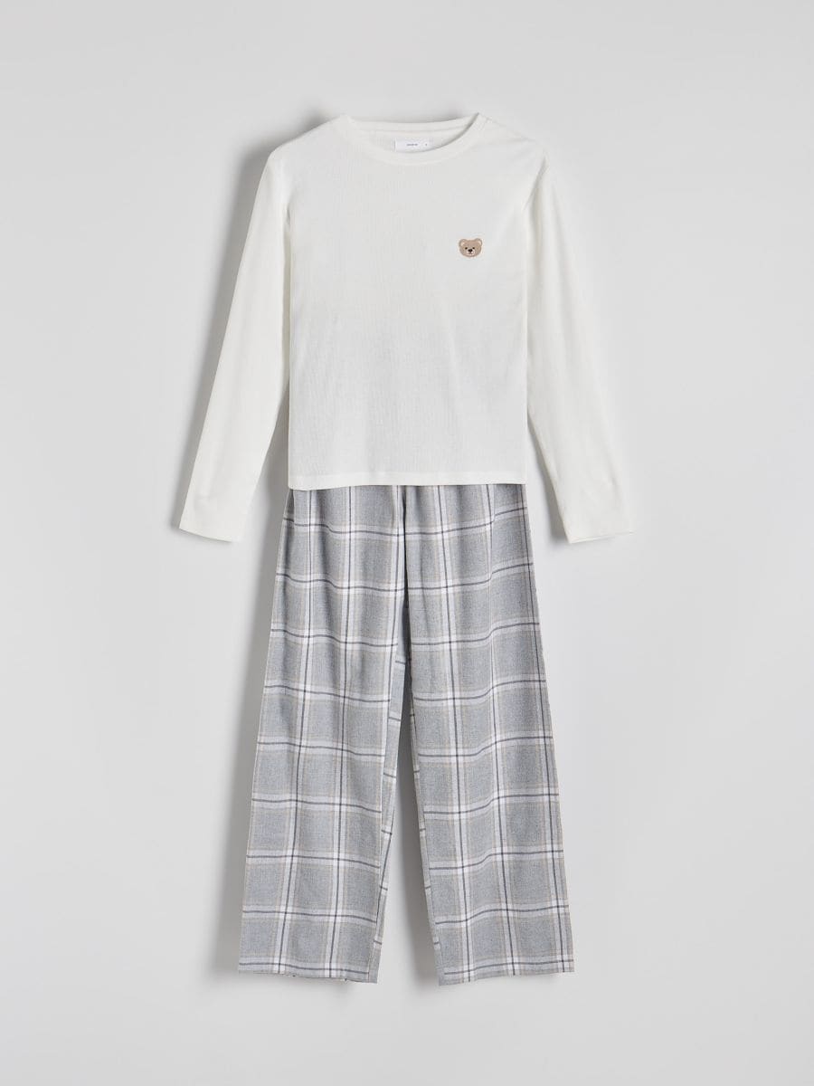 Modal blend two piece pyjama set - light grey - RESERVED - 6