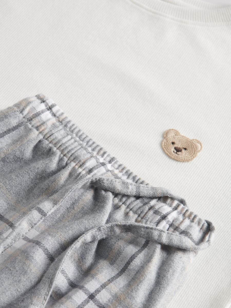 Modal blend two piece pyjama set - light grey - RESERVED - 7