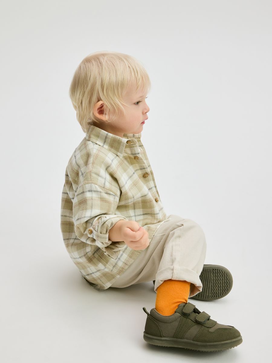 Hlače iz tkanine - beige - RESERVED - 7