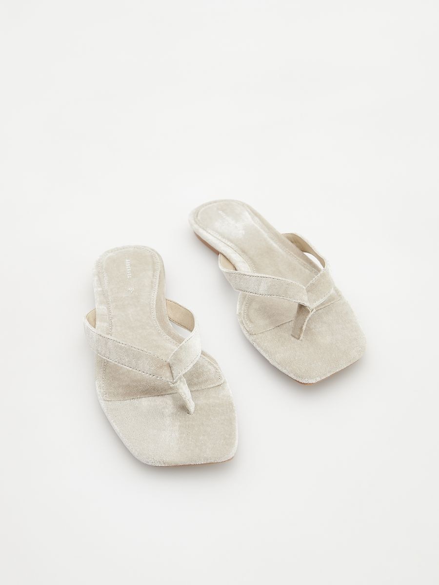 Flip flops - beige - RESERVED - 2