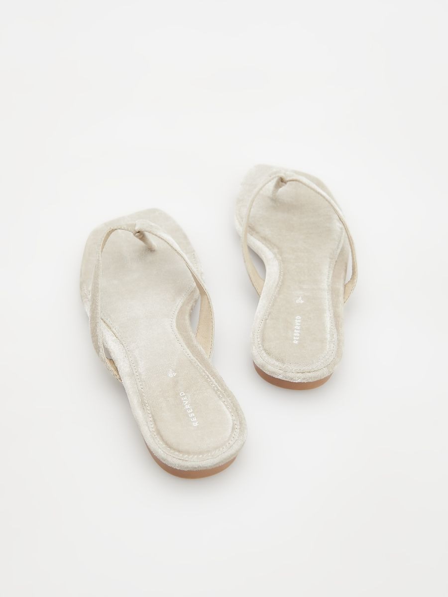 Flip flops - beige - RESERVED - 3
