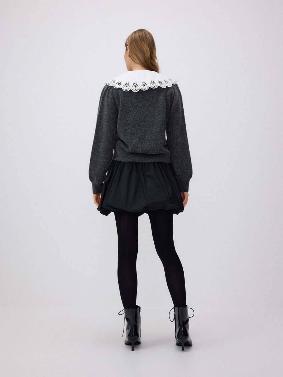 Mini bubble skirt - black - RESERVED - 4