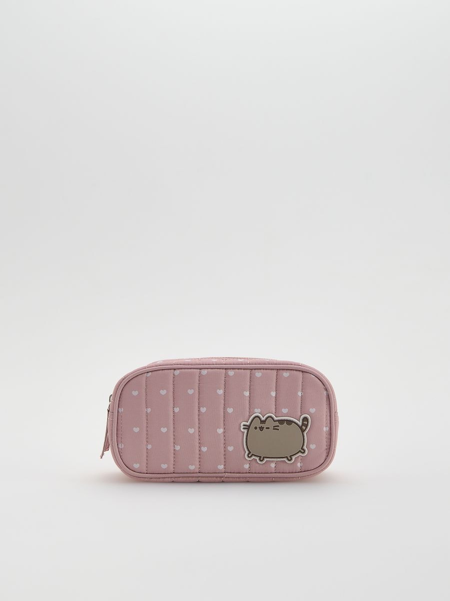 Pusheen pencil case - dusty rose - RESERVED