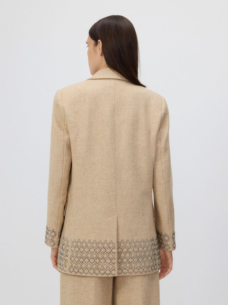 Blazer with decorative finish - wheat - RESERVED - 5