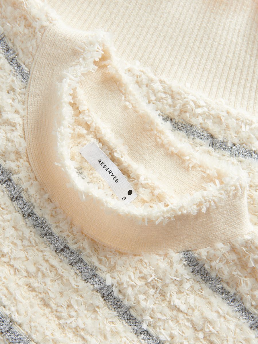 Pullunder mit Metallicgarn - creme - RESERVED - 3