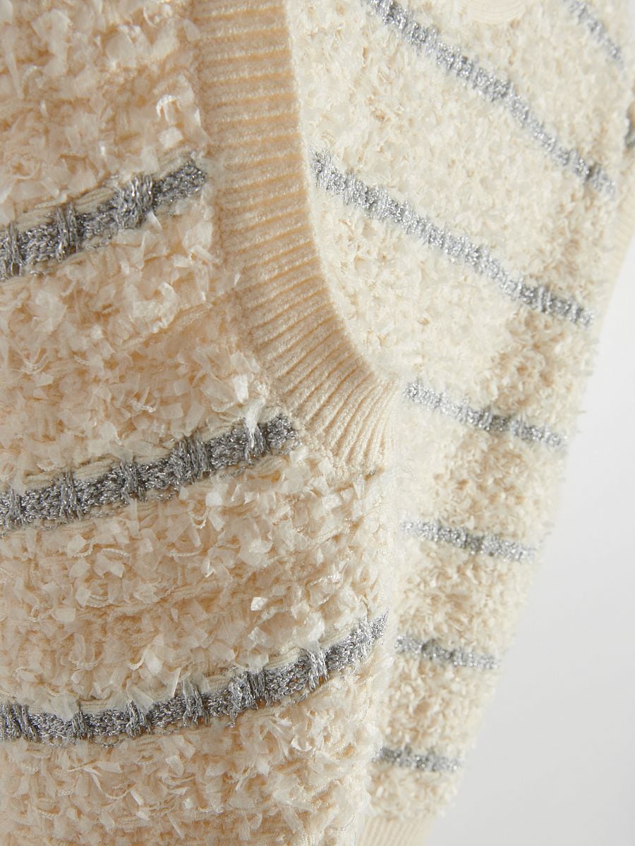 Pullunder mit Metallicgarn - creme - RESERVED - 4