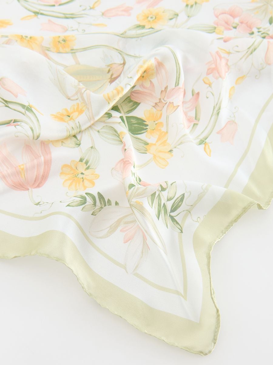 Patterned neckerchief - light grey - RESERVED - 4
