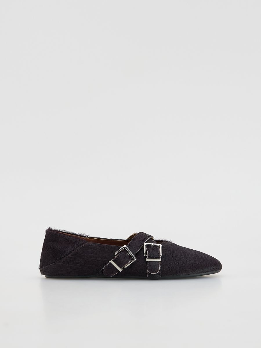 LADIES` BALLERINAS - maroon - RESERVED