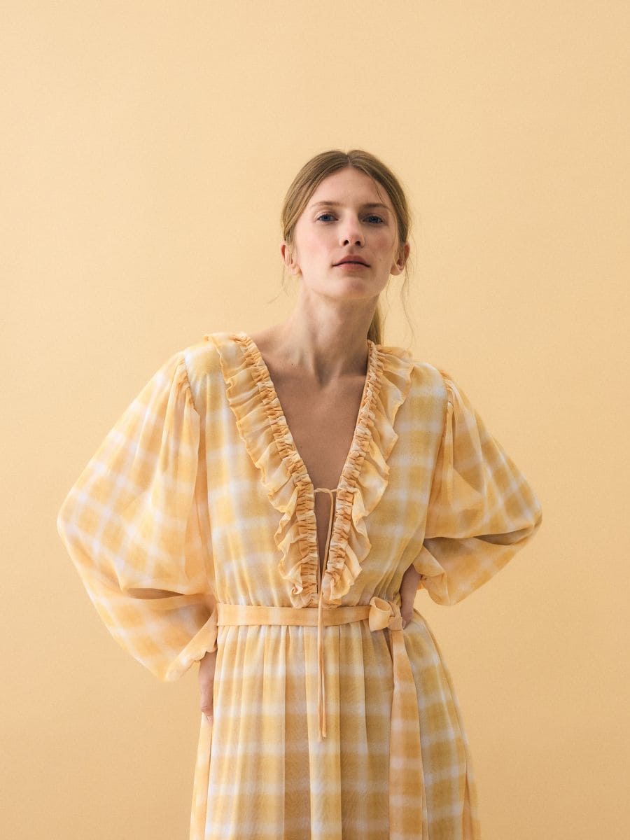 Check dress - multicolor - RESERVED - 2