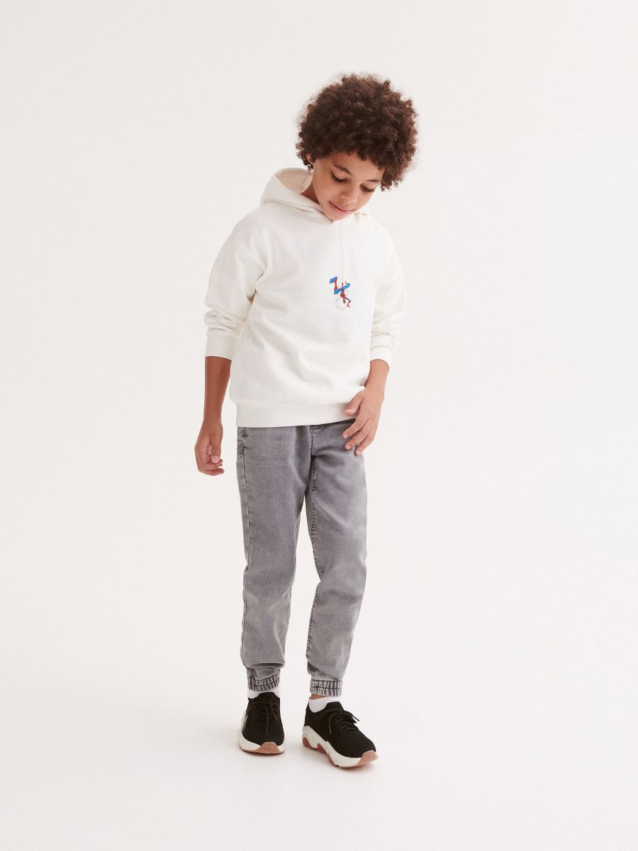 Spider-Man oversized hoodie - cream - RESERVED - 4