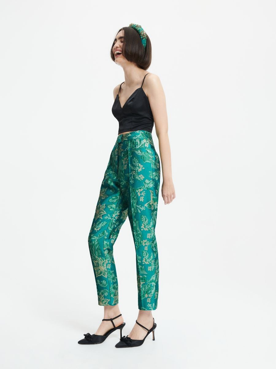 Original pattern cigarette trousers - multicolor - RESERVED - 3