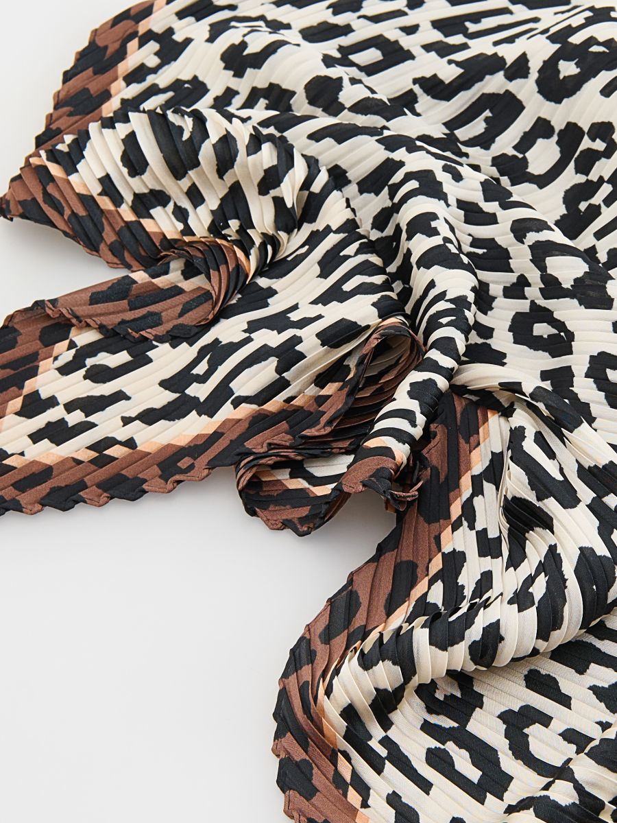 LADIES` SCARF - golden brown - RESERVED - 2