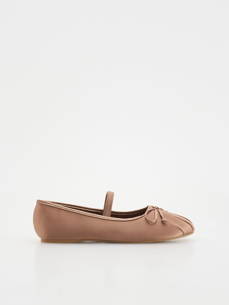 Ballerinas with bow detail - mauve - RESERVED