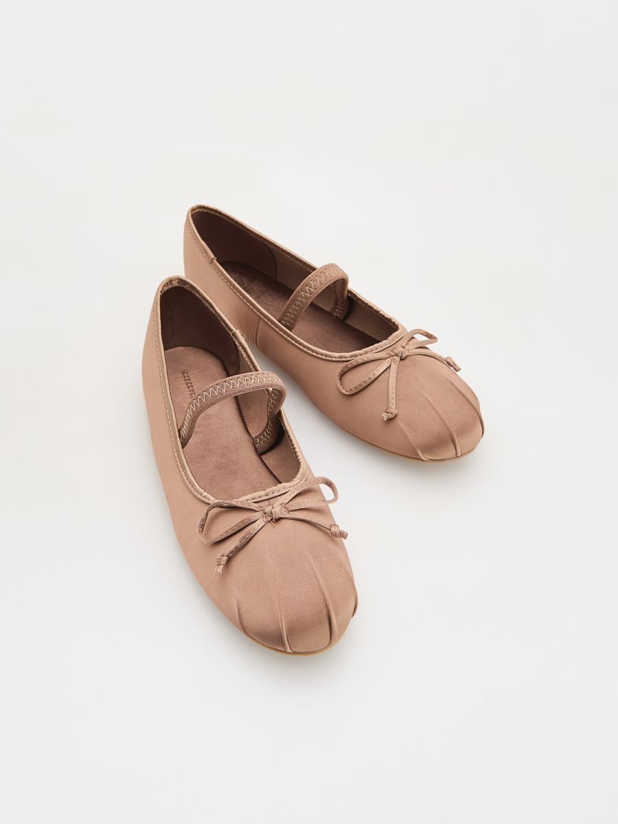 Ballerinas with bow detail - mauve - RESERVED - 2