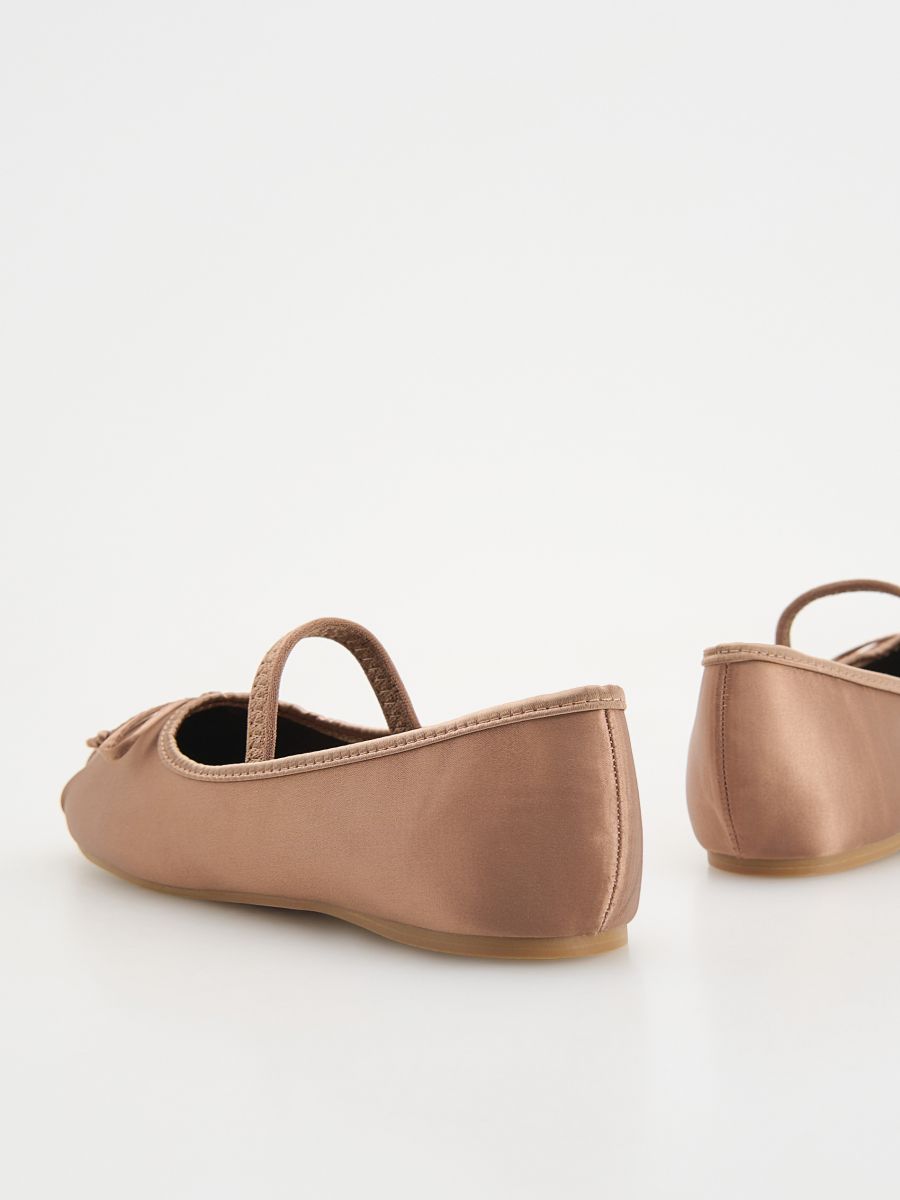 Ballerinas with bow detail - mauve - RESERVED - 3