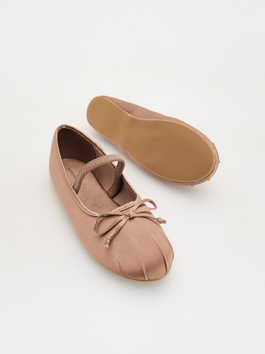 Ballerinas with bow detail - mauve - RESERVED - 4