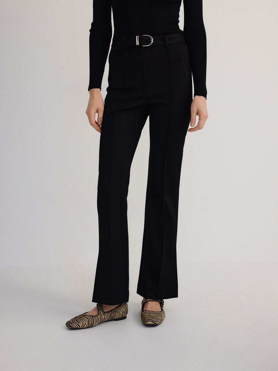 LADIES` TROUSERS & BELT - crno - RESERVED