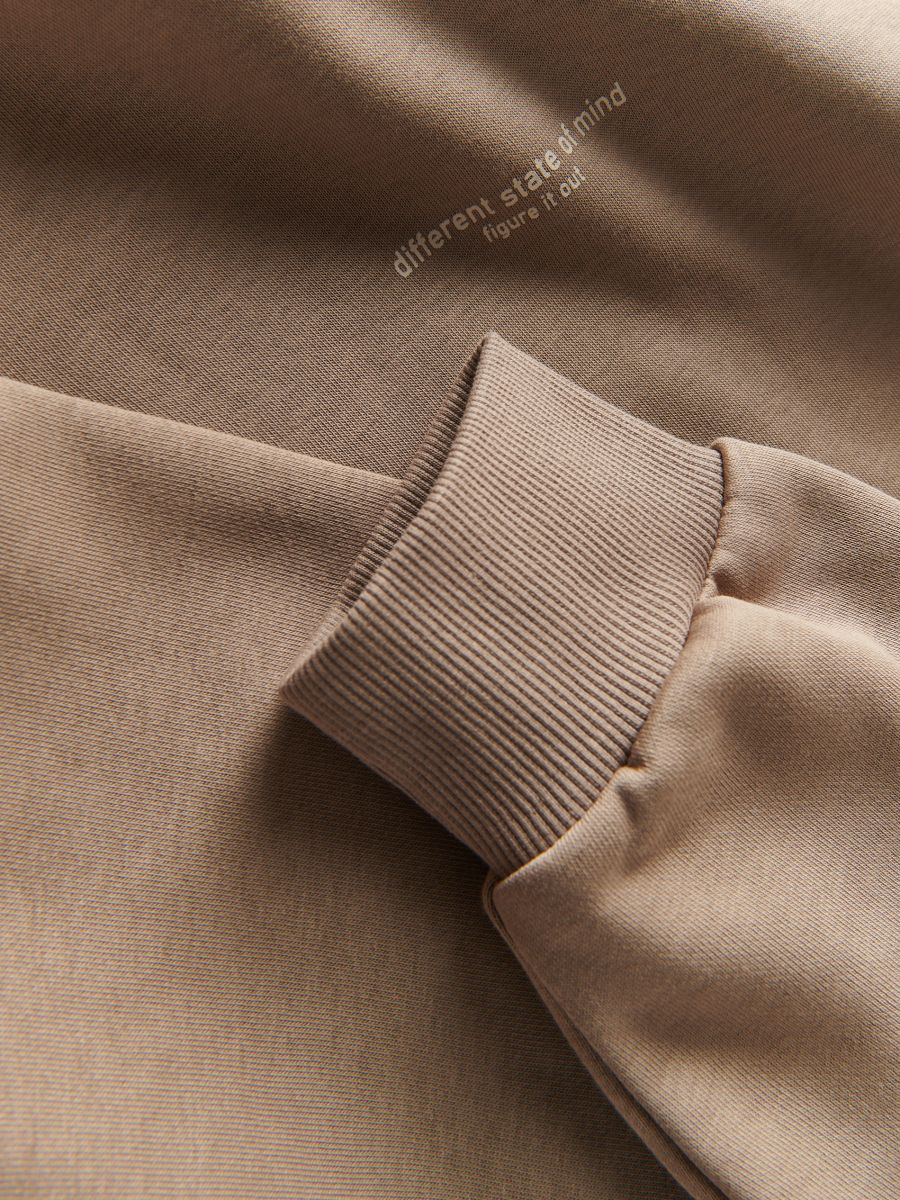 Felpa oversize con cappuccio - marrone - RESERVED - 6