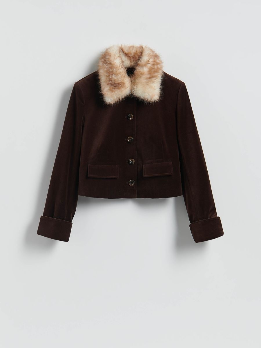 LADIES` BLAZER - dunkelbraun - RESERVED