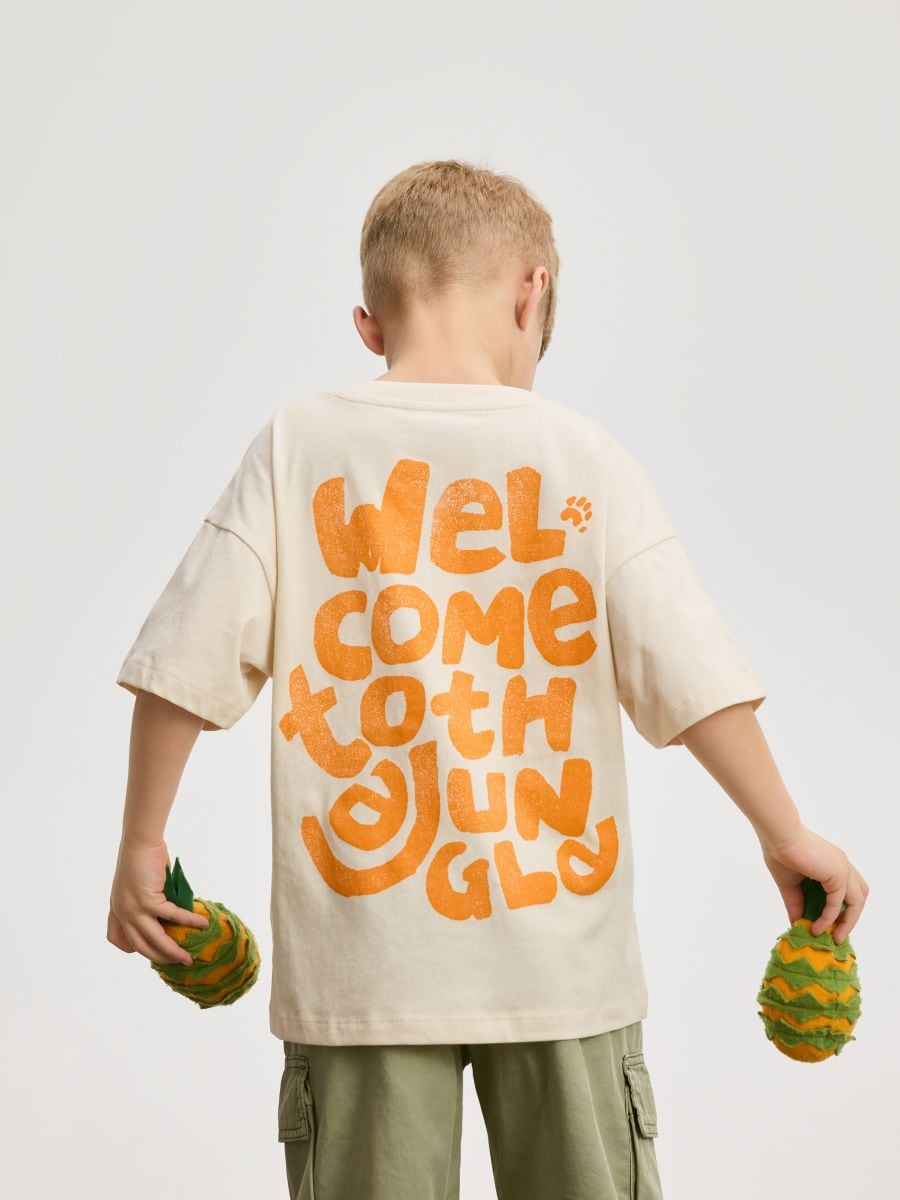 T-shirt with print - nude - RESERVED - 4