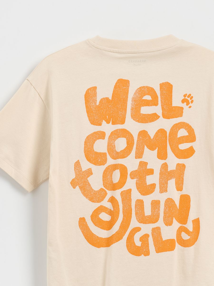 T-shirt with print - nude - RESERVED - 3