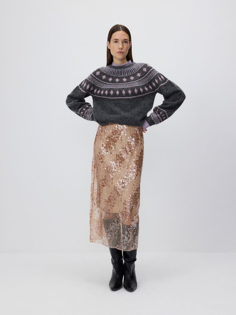 LADIES` SWEATER - multicolor - RESERVED - 2