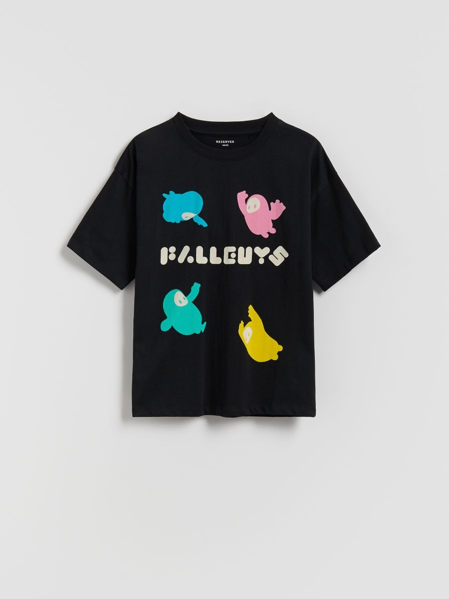 BOYS` T-SHIRT - schwarz - RESERVED