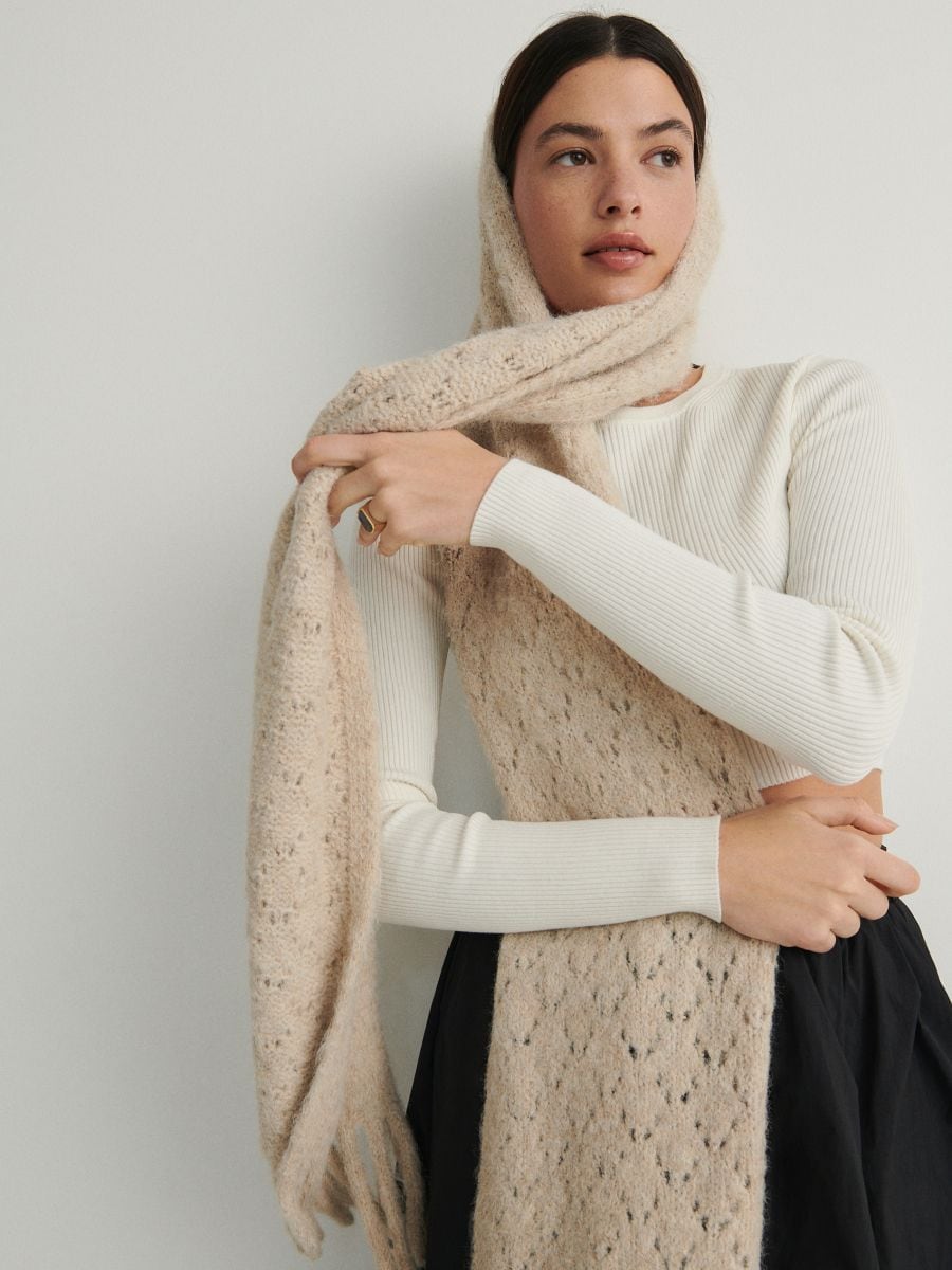 Ladies beige scarf new arrivals